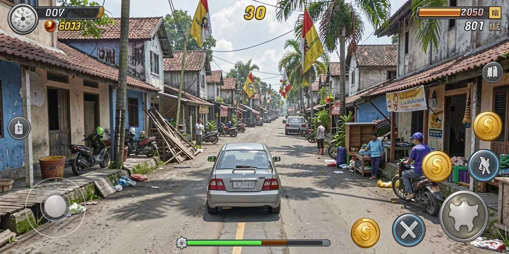 Screenshot menampilkan mode multiplayer yang seru dan kompetitif.