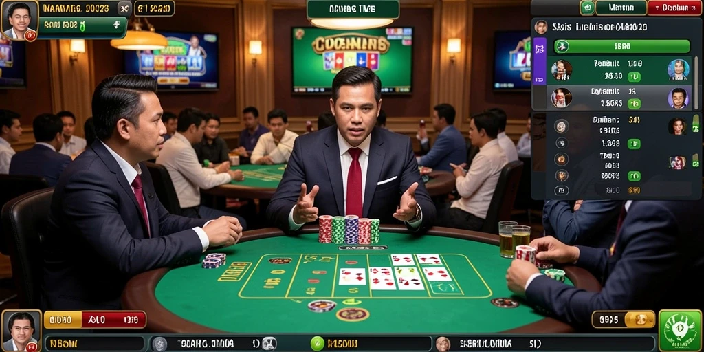Fitur live casino dengan dealer profesional.