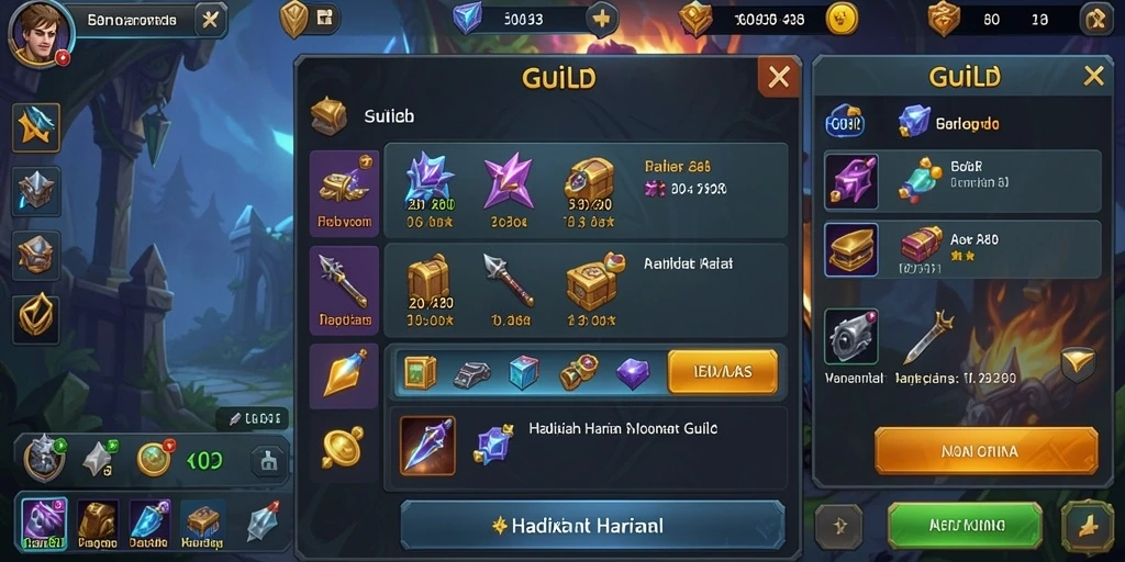 Screenshot memperlihatkan komunitas interaktif dalam game.