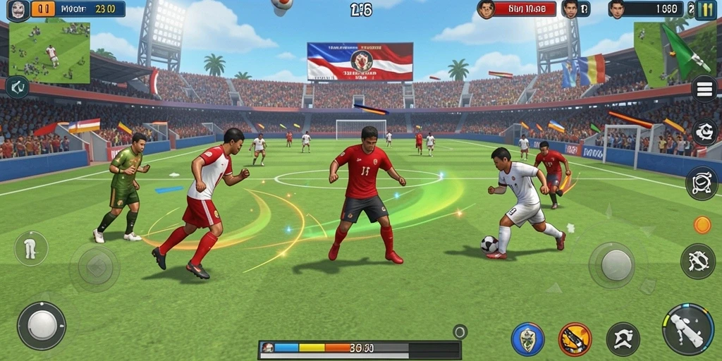 Screenshot dari salah satu power-up dalam game.